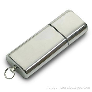 Metal USB Flash Drive with 1 to 32GB Storage, Stainless Steel Material and CE/FCC Marks